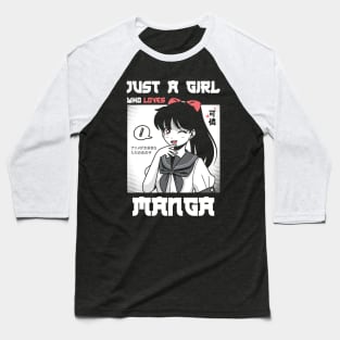 just a girl who love manga Baseball T-Shirt